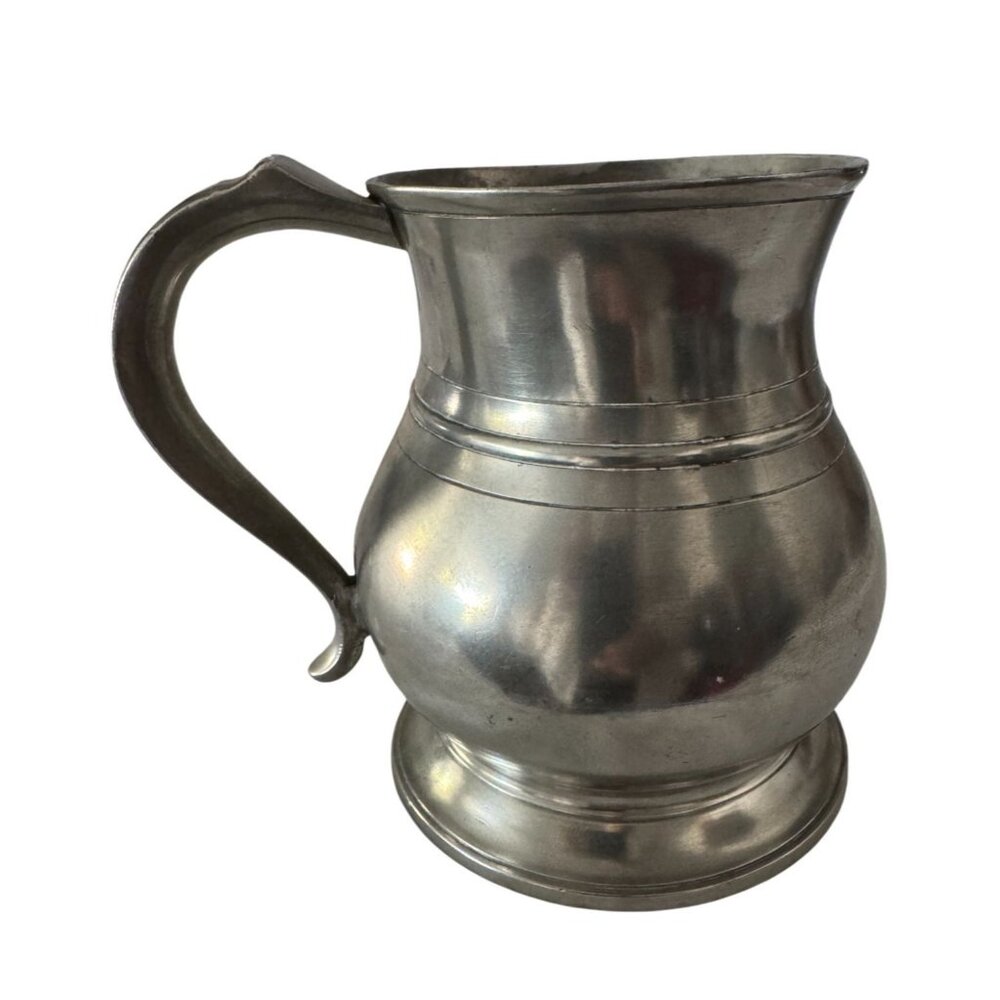 Pewter Tankard Mug With Handle By Seagrove Cast Pewter Antique